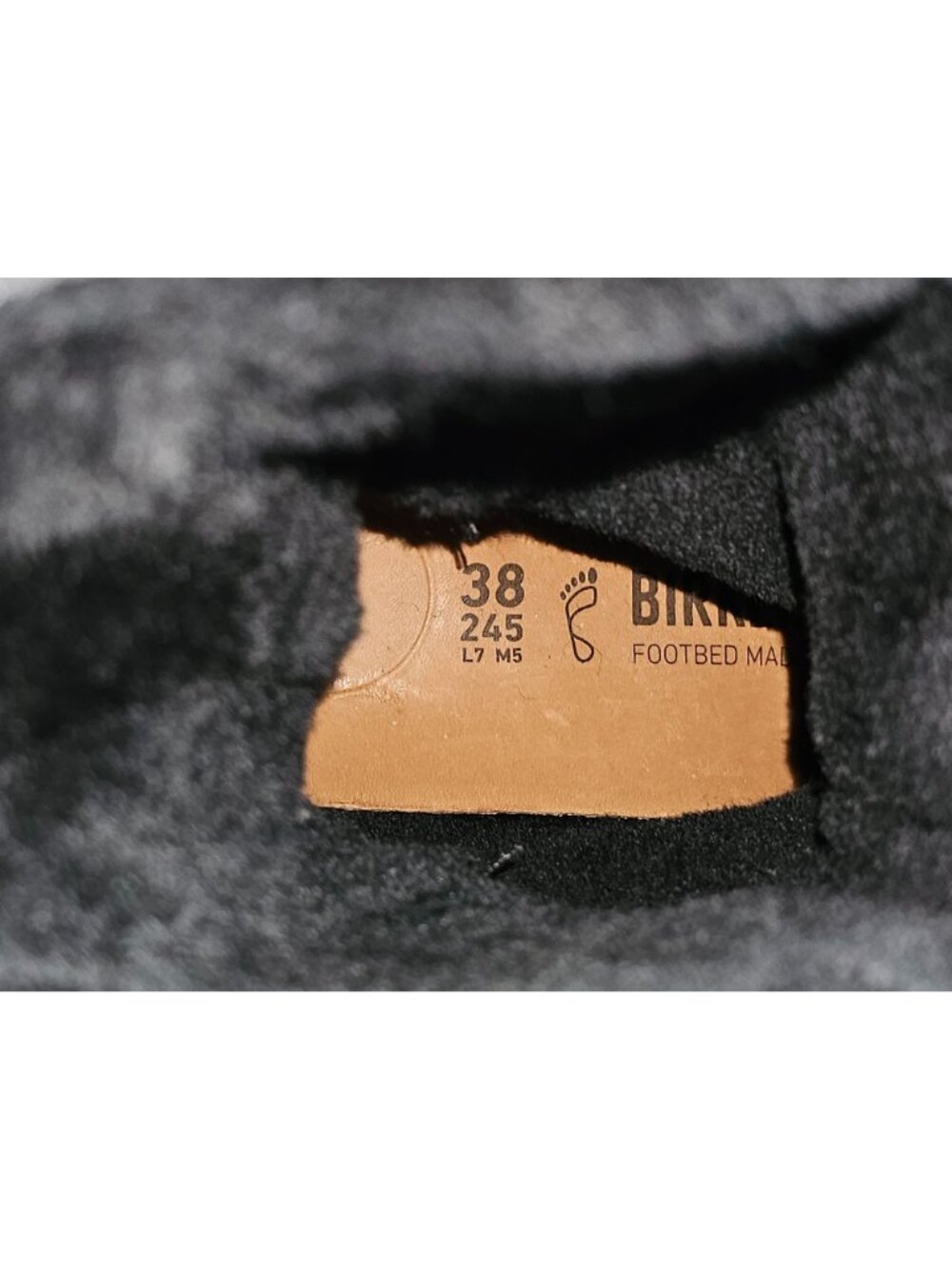 NWT Birkenstock Wo's Black Leather Uppsala Shearling Boots Sz 7.5 Men's 5 2742 - Picture 8 of 16